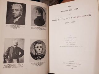 The Postal History of Nova Scotia,  Brunswick 1754 - 1867 Jephcott/Greene/Young 2