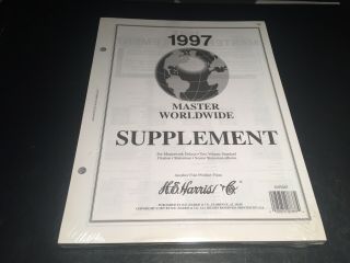 H.  E.  Harris Stamp Album Supplement Master Worldwide - 1997 - &