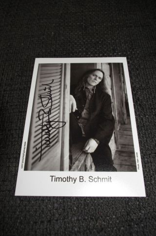 Eagles Timothy B.  Schmit Signed 7x5 Inch Autographed Photo Look