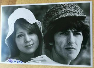 The Beatles / George Harrison / Pattie Boyd / Hand - Signed Photo