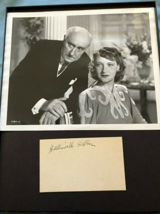 Halliwell Hobbes Signed Autographed Card And Vintage Photograph Gaslight,  Parnell