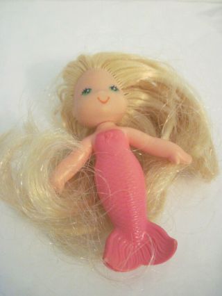 Vintage Kenner Sea Wees Sandy Pink Mermaid Doll Figure Blond Hair 1979