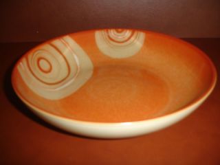 Nwt Denby Fire Chilli Swirl Pasta Soup Cereal Bowl Pottery Stoneware China