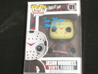 Tom Morga Signed Jason Voorhees Funko Pop Autograph Friday The 13th Part V