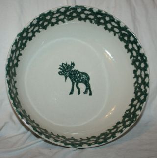 Set of 3 Folk Craft Tienshan Moose Country Serving Dishes Platter Tray Bowl 2