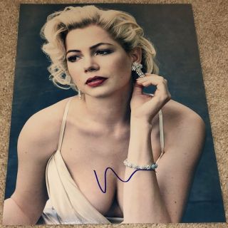 Michelle Williams Signed Autograph My Week With Marilyn 11x14 Photo W/proof