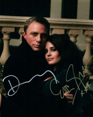 Daniel Craig Eva Green Autographed 8x10 Photo Signed Picture And