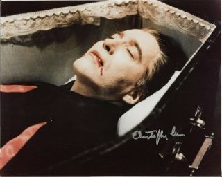 Christopher Lee " Dracula " Autographed 8x10 Signed Photo Holo