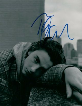 Timothee Chalamet Call Me By Your Name Actor Signed 8x10 Photo Proof 7