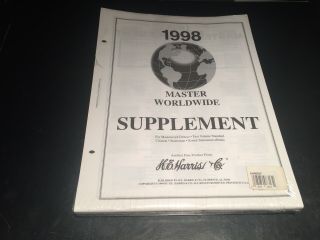 H.  E.  Harris Stamp Album Supplement Master Worldwide - 1998 - &