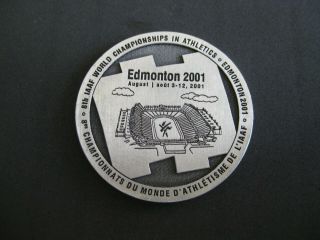Medallion 8th Iaaf World Championship In Athletics Edmonton 2001