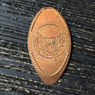 Hoover Dam Tour Specifics Copper Smashed Pressed Elongated Penny P2820