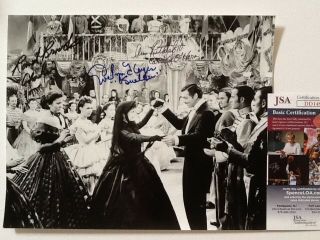 Gone With The Wind Cast Signed Photo Evelyn Keyes Rand Brooks Ann Rutherford