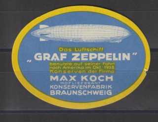 German Poster Stamp Zeppelin Graf Zeppelin