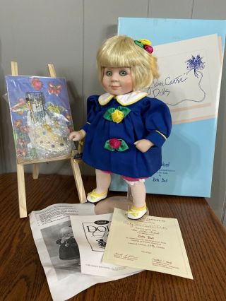 Goebel Porcelain Betty Jane Carter Doll Limited Edition The Little Artist 13”