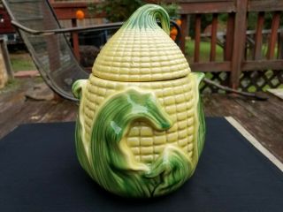 Stanford Pottery 512 Corn Cookie Jar And Lid