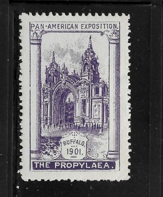 Hick Girl - Mh.  U.  S.  Cinderella Stamp 1901 Pan American Buffalo,  N.  Y.  J877