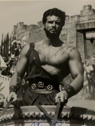 Hercules Steve Reeves Bare Chested Signed Photo Psa Psa/dna