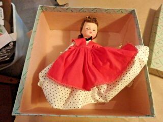 Kkk - 1961??? 7 1/2 " - Madame Alexander Doll - Jo With Box With Tags