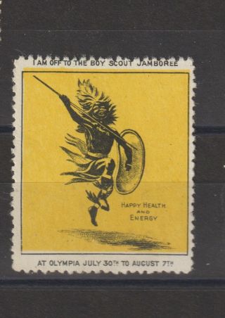 Uk Poster Stamp Scout Jamboree Olympia