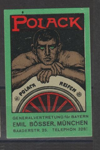 German Poster Stamp Car Tyres (large)