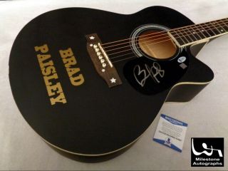 Brad Paisley Autographed Signed Guitar W/ Beckett (bas) -