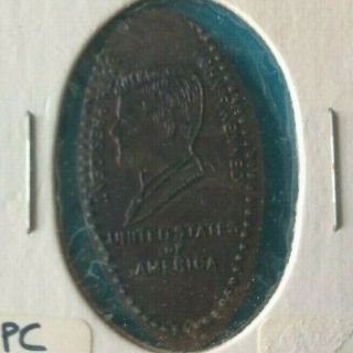 John F Kennedy 35th President Jfk Elongated Copper Penny P&pc 15