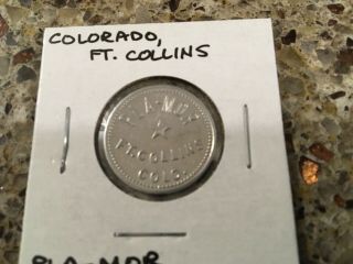 Fort Collins,  Colorado Trade Token Pla - Mor