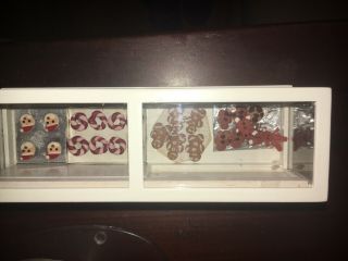 Dollhouse Miniature 1:12 Scale Store Display Case With Christmas Pasteries