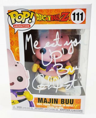 Josh Martin Autograph Signed Funko Pop - Dragon Ball Z " Majin Buu " (jsa)