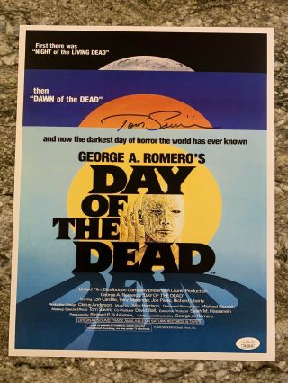 Tom Savini Signed 11x14 Photo Day Of The Dead Horror Exact Proof Jsa B