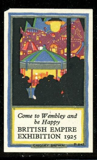 Great Britain Poster Stamp 1925 British Empire Exhibition Wembley Mnh