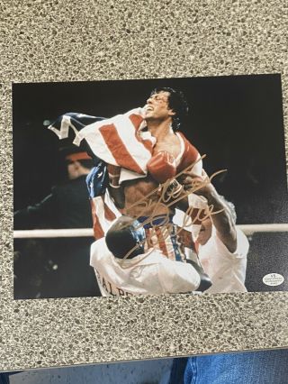 Sylvester Stallone Hand Signed Rocky 8x10 Photo W/tamperproof Hologram