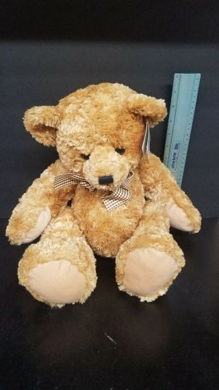 Russ Berrie Teddy Bear Plush Stuffed Animal Toy Tan W/tags