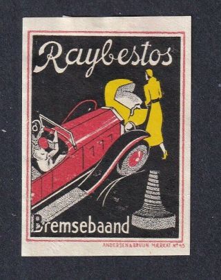 Denmark Poster Stamp A&b Raybestos Auto Breaking Band