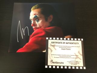Joaquin Phoenix Autographed 8x10 Photo,  Signed,  Authentic,  Joker,
