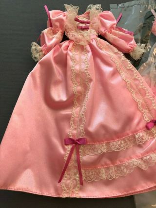 Takara Jenny Doll Pink satin Formal Dress NRFP Ellie Lingerie / Crinoline Shoes 2