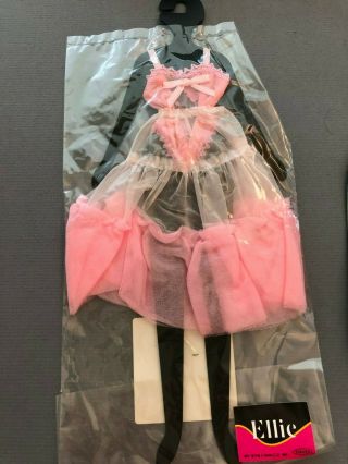 Takara Jenny Doll Pink satin Formal Dress NRFP Ellie Lingerie / Crinoline Shoes 3