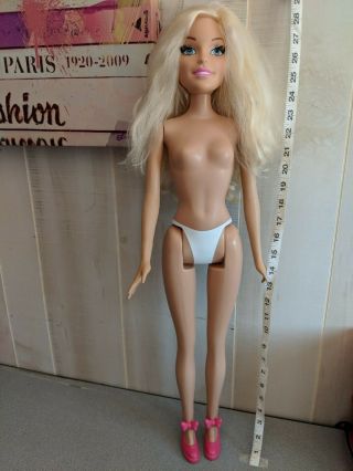 28 Inch Tall 2013 Barbie Doll Just Play My Best Fashion Friend Nude