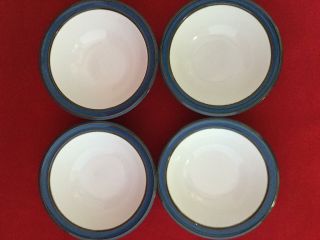 Set of 8 Dansk Sirocco Blue White 7 ' Soup Cereal Bowls 3