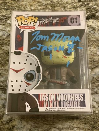 Tom Morga Signed Jason Funko Pop Toy 01 Friday The 13th Part 5 Exact Proof C