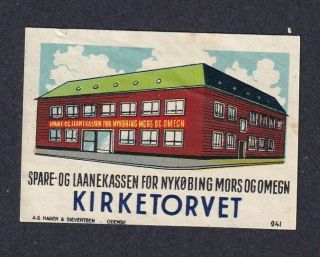 Denmark Poster Stamp Hagen & Sievertsen NykØbing M Savingbank