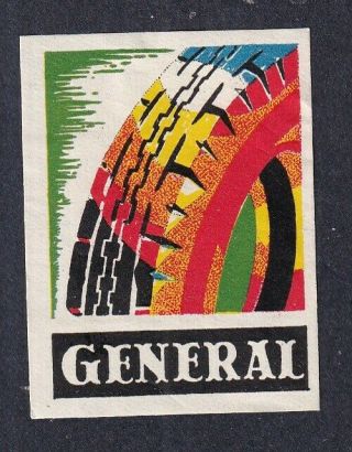 Denmark Poster Stamp A&b General Auto Car Tires