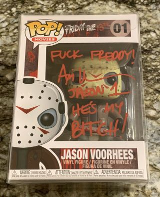 Ari Lehman Signed Jason Funko Pop Toy 01 Friday The 13th Part 1 Proof Jsa D