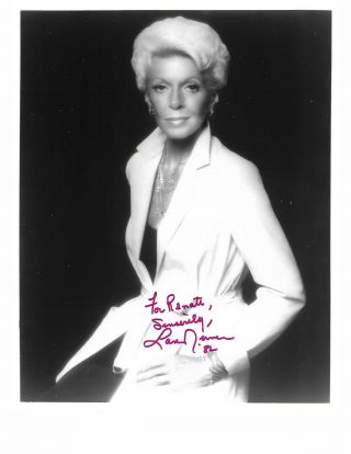 Lana Turner Signed Photo 1980 