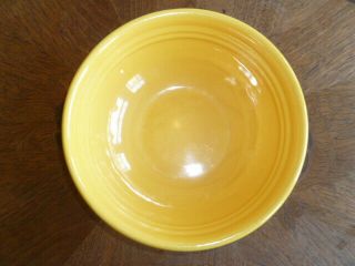 Vintage Bauer Pottery " Nappy " 8 Chinese Yellow - Inside Rings