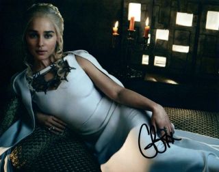 Emilia Clarke Signed 8x10 Picture Autographed Photo Pic And