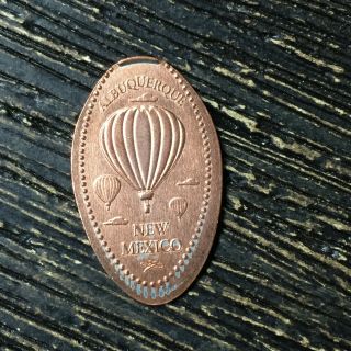 Albuquerque Mexico Hot Air Balloons Pressed Smashed Elongated Penny P7082