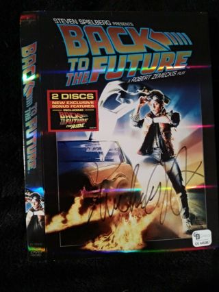 Michael J.  Fox Signed/autographed Dvd Cover " Back To The Future " (bttf) Ga