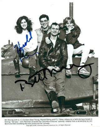 Harold Ramis Bill Murray Autographed 8x10 Photo Signed Autograph Picture